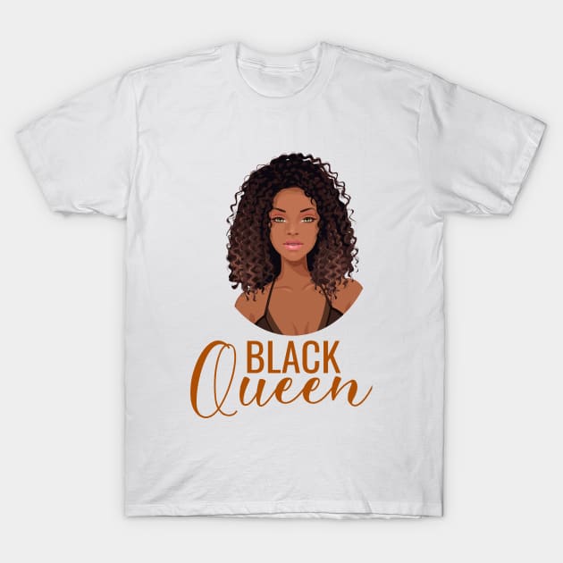 Black Queen, Black Woman, African American Woman T-Shirt by UrbanLifeApparel